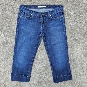 Joe's Jeans Socialite Kicker Kennedy Wash Crop Stretch Jeans Capris Women's 29